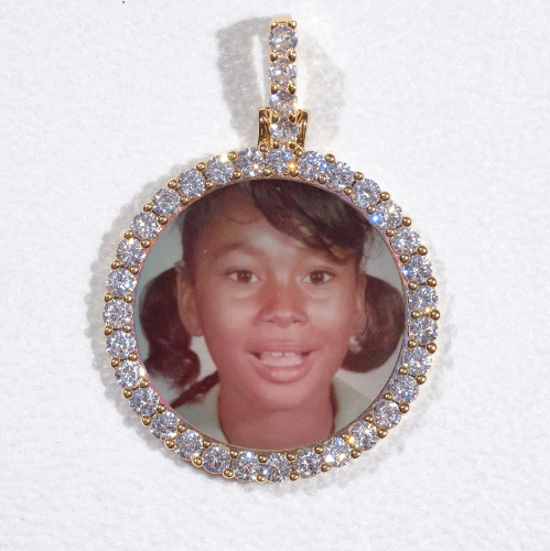 3D CIRCLE CUSTOM PICTURE PENDANT SMALL SIZE