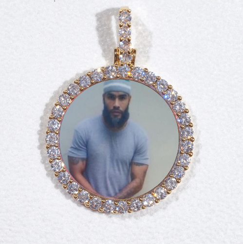 3D CIRCLE CUSTOM PICTURE PENDANT SMALL SIZE