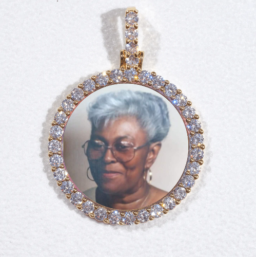 3D CIRCLE CUSTOM PICTURE PENDANT SMALL SIZE