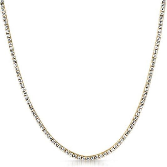 2MM CZ Gold Bling Bling Micro Tennis Chain