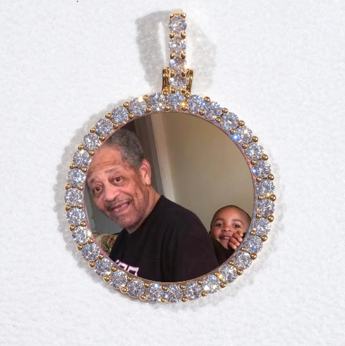 3D CIRCLE CUSTOM PICTURE PENDANT SMALL SIZE