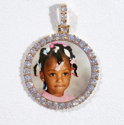 3D CIRCLE CUSTOM PICTURE PENDANT SMALL SIZE