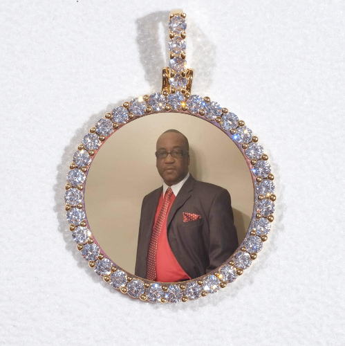 3D CIRCLE CUSTOM PICTURE PENDANT SMALL SIZE