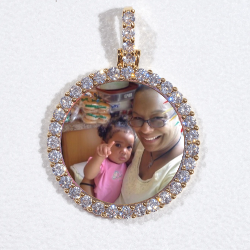 3D CIRCLE CUSTOM PICTURE PENDANT SMALL SIZE