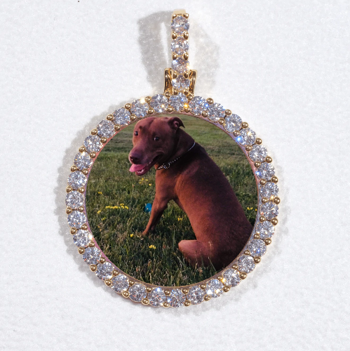 3D CIRCLE CUSTOM PICTURE PENDANT SMALL SIZE