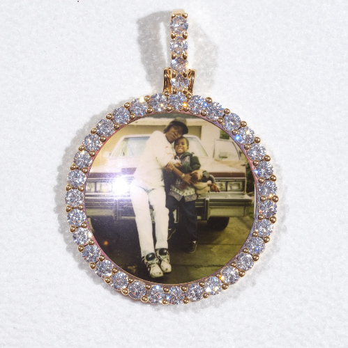 3D CIRCLE CUSTOM PICTURE PENDANT SMALL SIZE