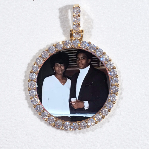 3D CIRCLE CUSTOM PICTURE PENDANT SMALL SIZE