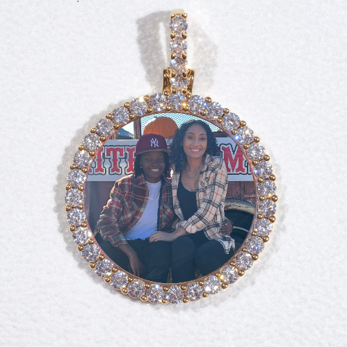 3D CIRCLE CUSTOM PICTURE PENDANT SMALL SIZE