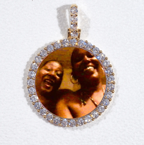 3D CIRCLE CUSTOM PICTURE PENDANT SMALL SIZE