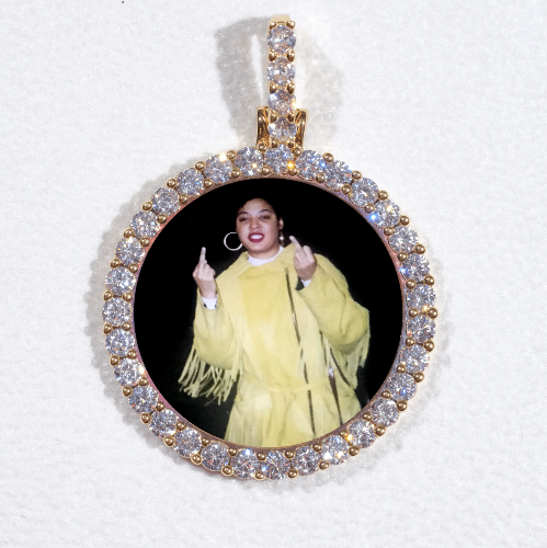 3D CIRCLE CUSTOM PICTURE PENDANT SMALL SIZE