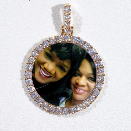 3D CIRCLE CUSTOM PICTURE PENDANT SMALL SIZE