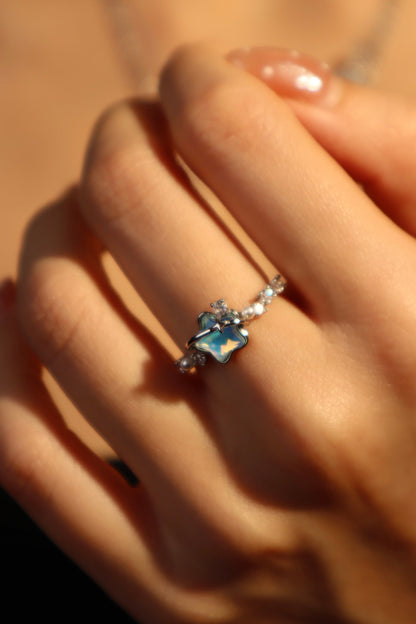 Blue Star Pearl Ring