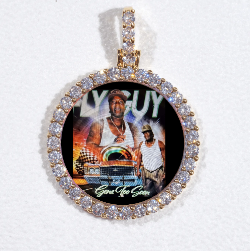 3D CIRCLE CUSTOM PICTURE PENDANT SMALL SIZE