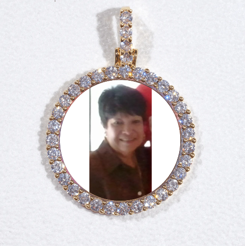 3D CIRCLE CUSTOM PICTURE PENDANT SMALL SIZE