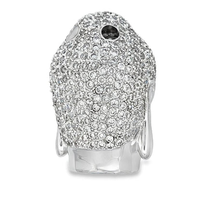 3D Buddha Head CZ Iced Out Pendant