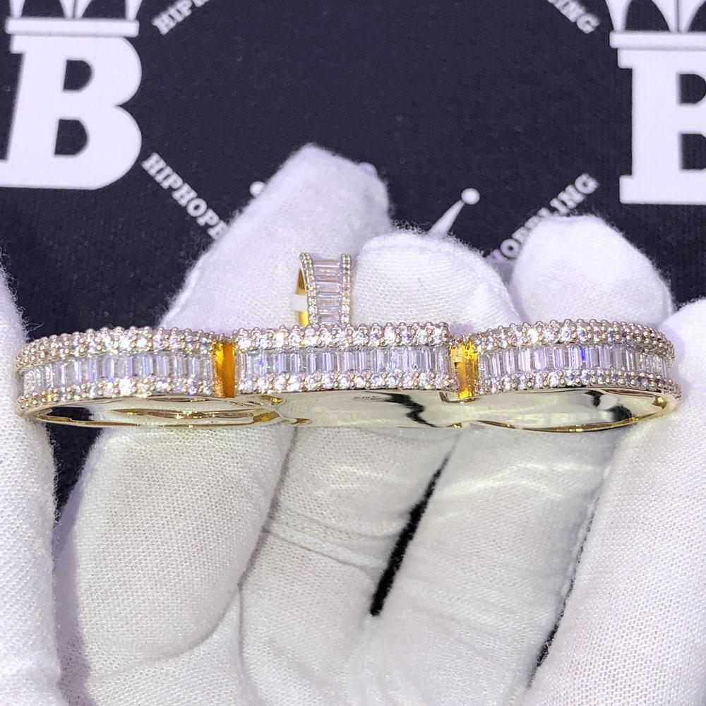 3D CEO Baguette CZ Hip Hop Iced Out Pendant