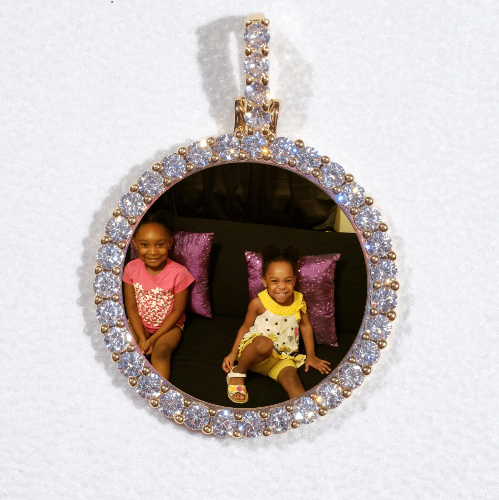 3D CIRCLE CUSTOM PICTURE PENDANT SMALL SIZE