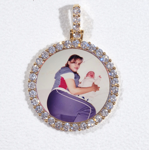 3D CIRCLE CUSTOM PICTURE PENDANT SMALL SIZE