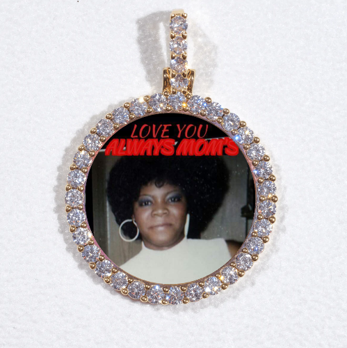 3D CIRCLE CUSTOM PICTURE PENDANT SMALL SIZE