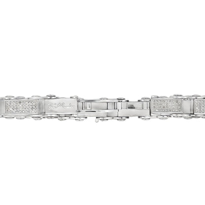 4.00cttw Diamond Bike Chain Link Bracelet