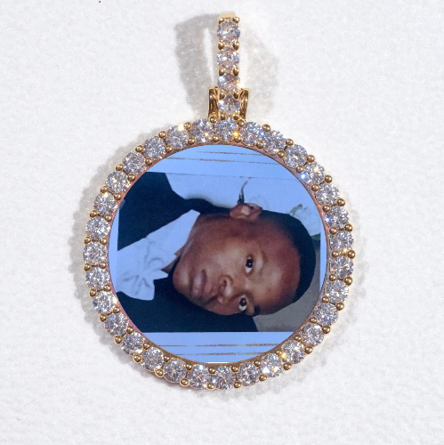 3D CIRCLE CUSTOM PICTURE PENDANT SMALL SIZE