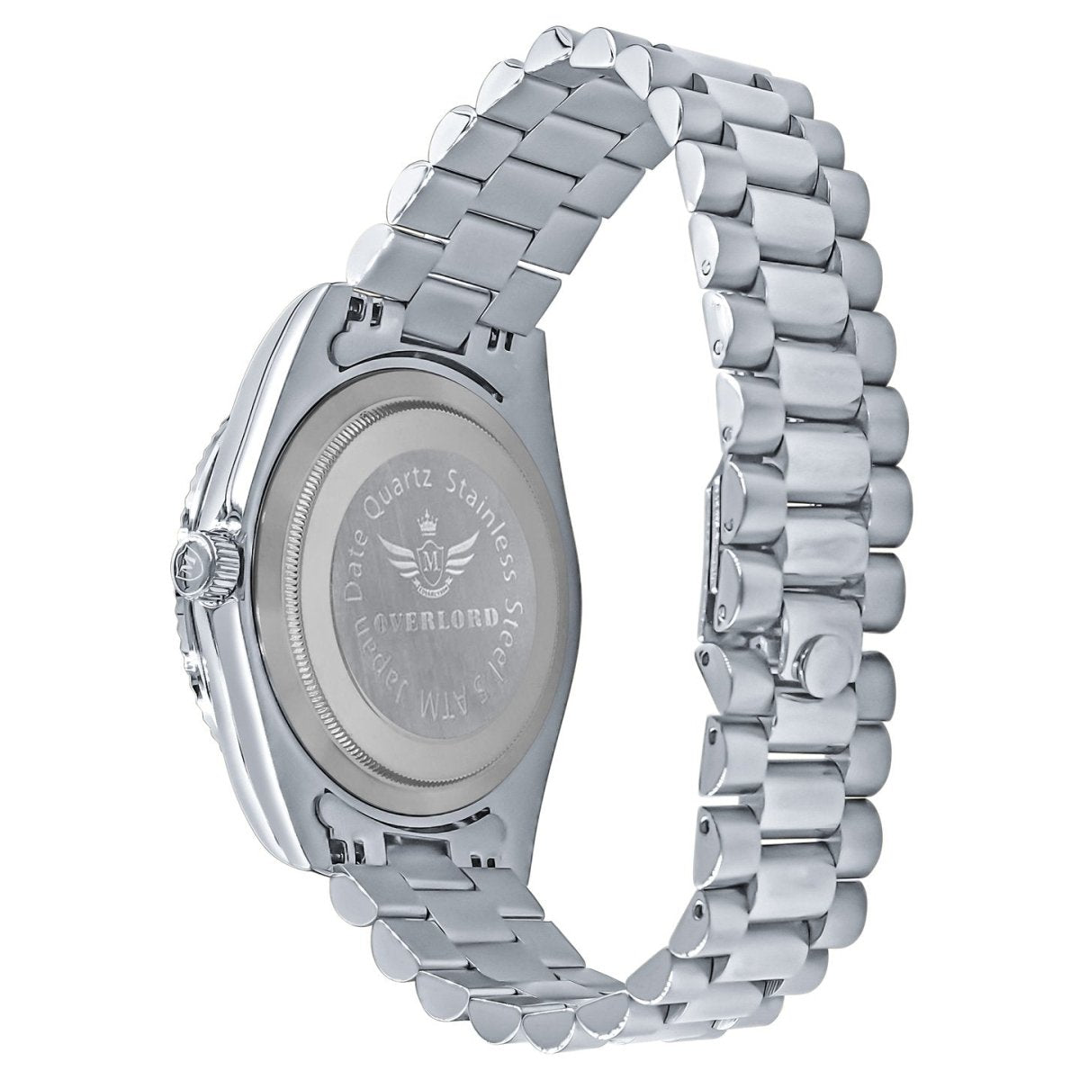 41MM CZ Pave Dial Baguette Hours Day Watch