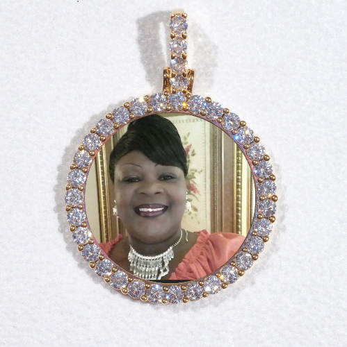 3D CIRCLE CUSTOM PICTURE PENDANT SMALL SIZE