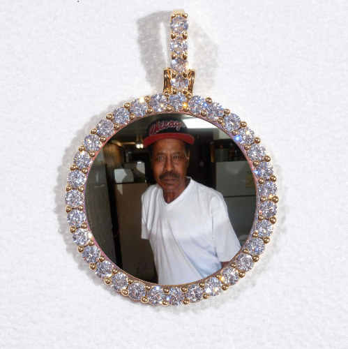 3D CIRCLE CUSTOM PICTURE PENDANT SMALL SIZE
