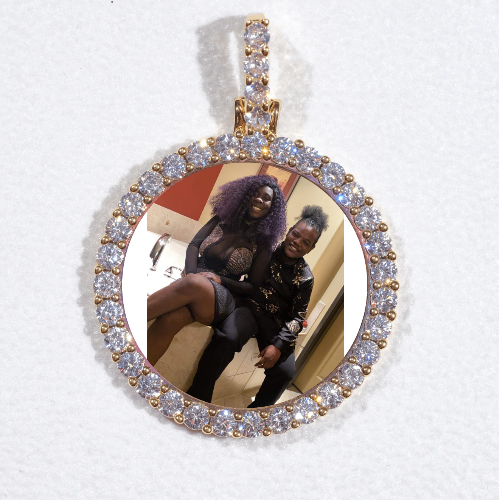 3D CIRCLE CUSTOM PICTURE PENDANT SMALL SIZE