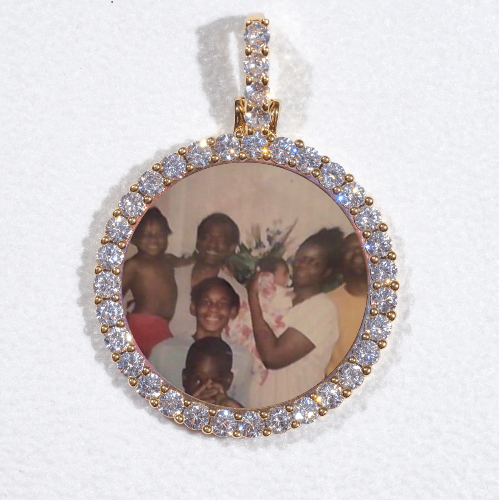 3D CIRCLE CUSTOM PICTURE PENDANT SMALL SIZE