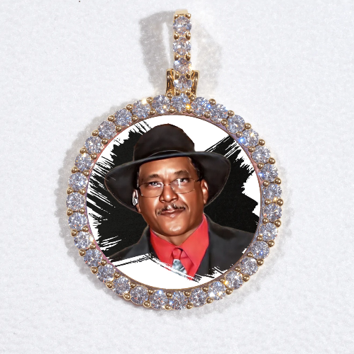 3D CIRCLE CUSTOM PICTURE PENDANT SMALL SIZE