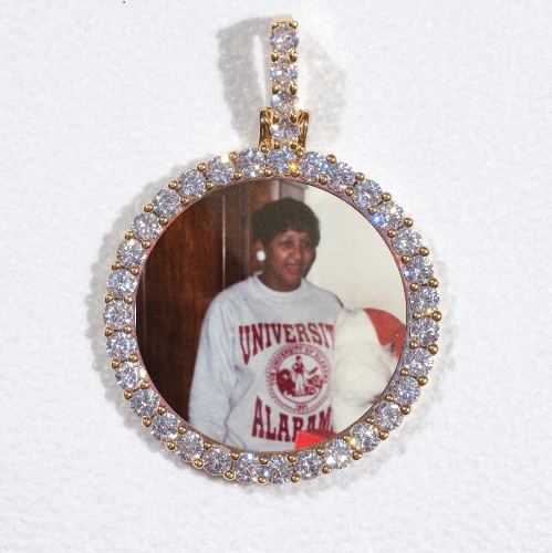 3D CIRCLE CUSTOM PICTURE PENDANT SMALL SIZE