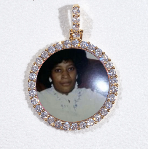 3D CIRCLE CUSTOM PICTURE PENDANT SMALL SIZE