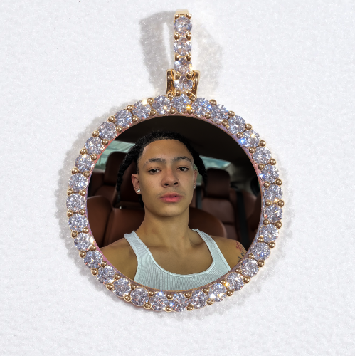 3D CIRCLE CUSTOM PICTURE PENDANT SMALL SIZE