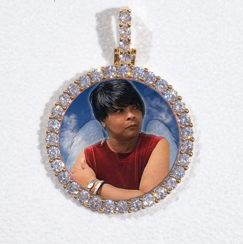 3D CIRCLE CUSTOM PICTURE PENDANT SMALL SIZE