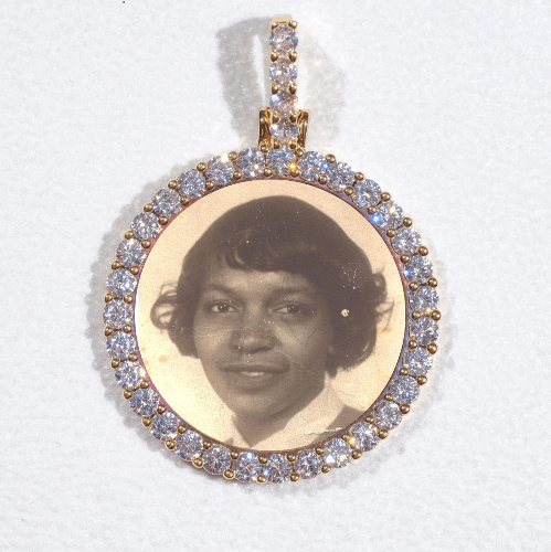 3D CIRCLE CUSTOM PICTURE PENDANT SMALL SIZE