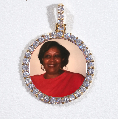 3D CIRCLE CUSTOM PICTURE PENDANT SMALL SIZE