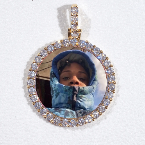 3D CIRCLE CUSTOM PICTURE PENDANT SMALL SIZE