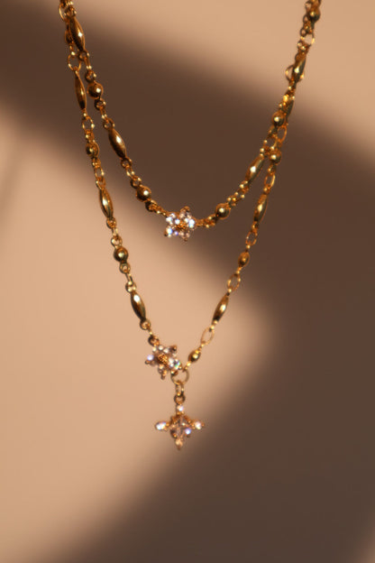 18K Real Gold Plated Starlight Bloom Necklace
