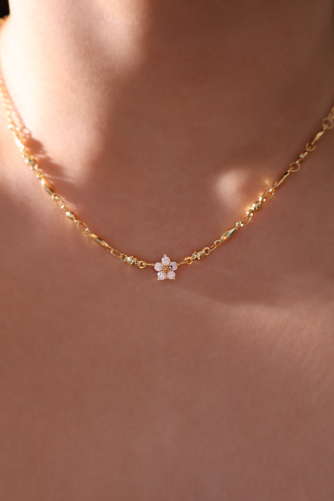 18K Real Gold Plated Starlight Bloom Necklace