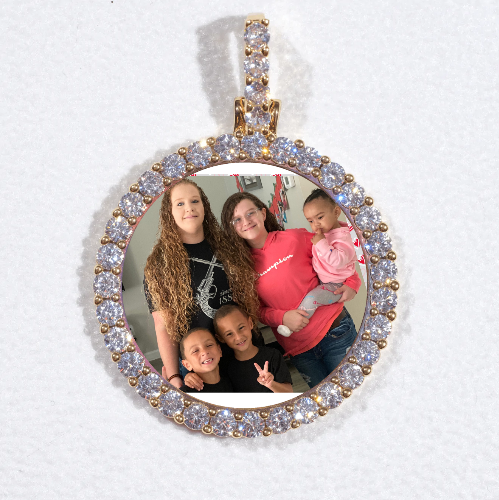 3D CIRCLE CUSTOM PICTURE PENDANT SMALL SIZE