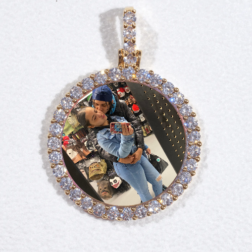 3D CIRCLE CUSTOM PICTURE PENDANT SMALL SIZE
