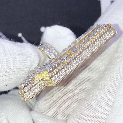 4ever Paid Medium Baguette Bling CZ Iced Out Pendant