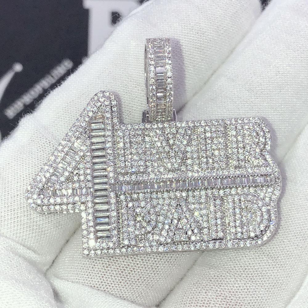 4ever Paid Medium Baguette Bling CZ Iced Out Pendant