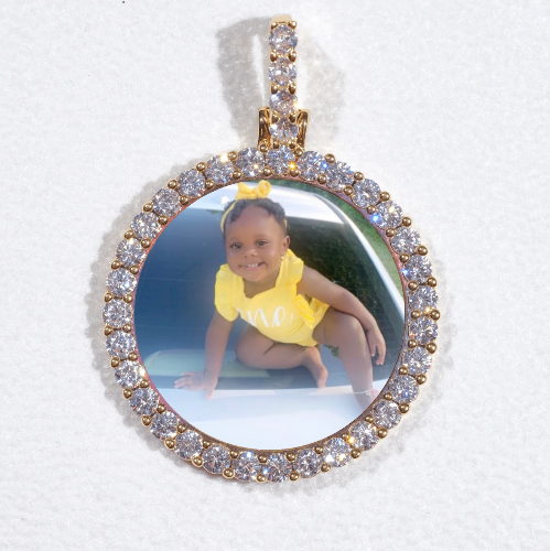 3D CIRCLE CUSTOM PICTURE PENDANT SMALL SIZE