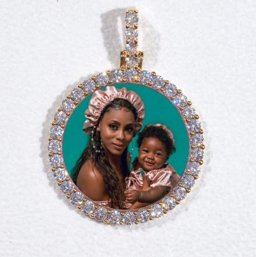 3D CIRCLE CUSTOM PICTURE PENDANT SMALL SIZE