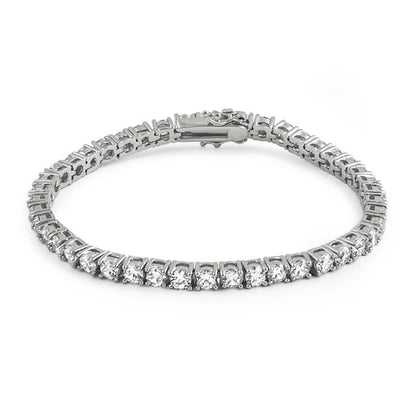 4MM CZ Tennis Bracelet in .925 Sterling Silver