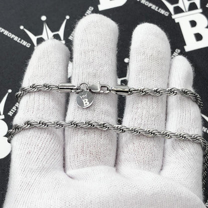4MM Stainless Steel French Rope Chain