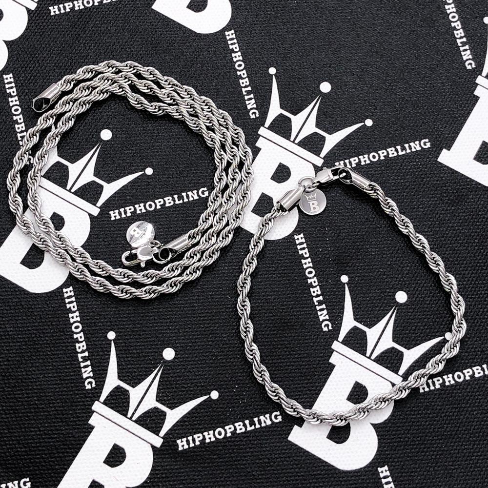 4MM Stainless Steel French Rope Chain