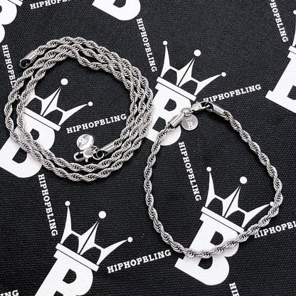 4MM Stainless Steel French Rope Chain